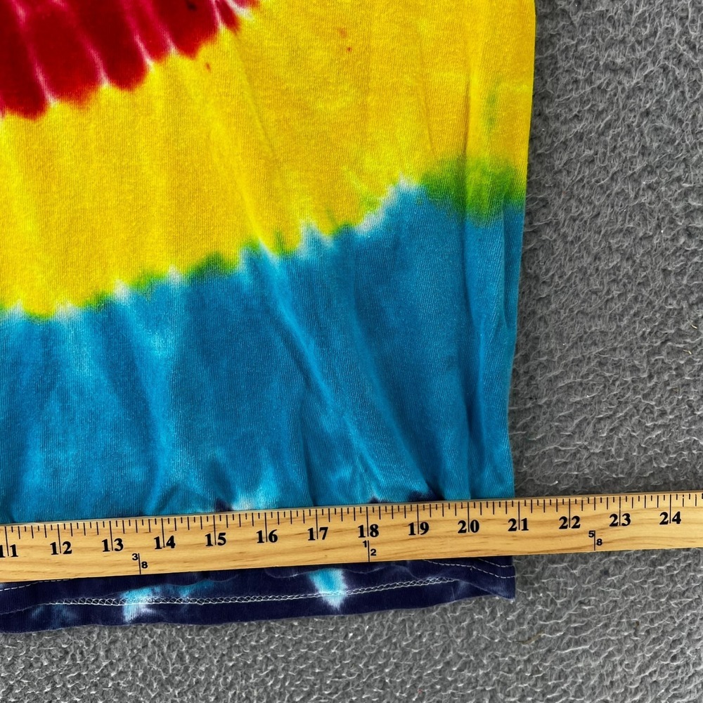 FREEZE Brand Tie Dye T-Shirt Adult Large Multi-Color Spiral Swirl Boho Grunge - Picture 5 of 13